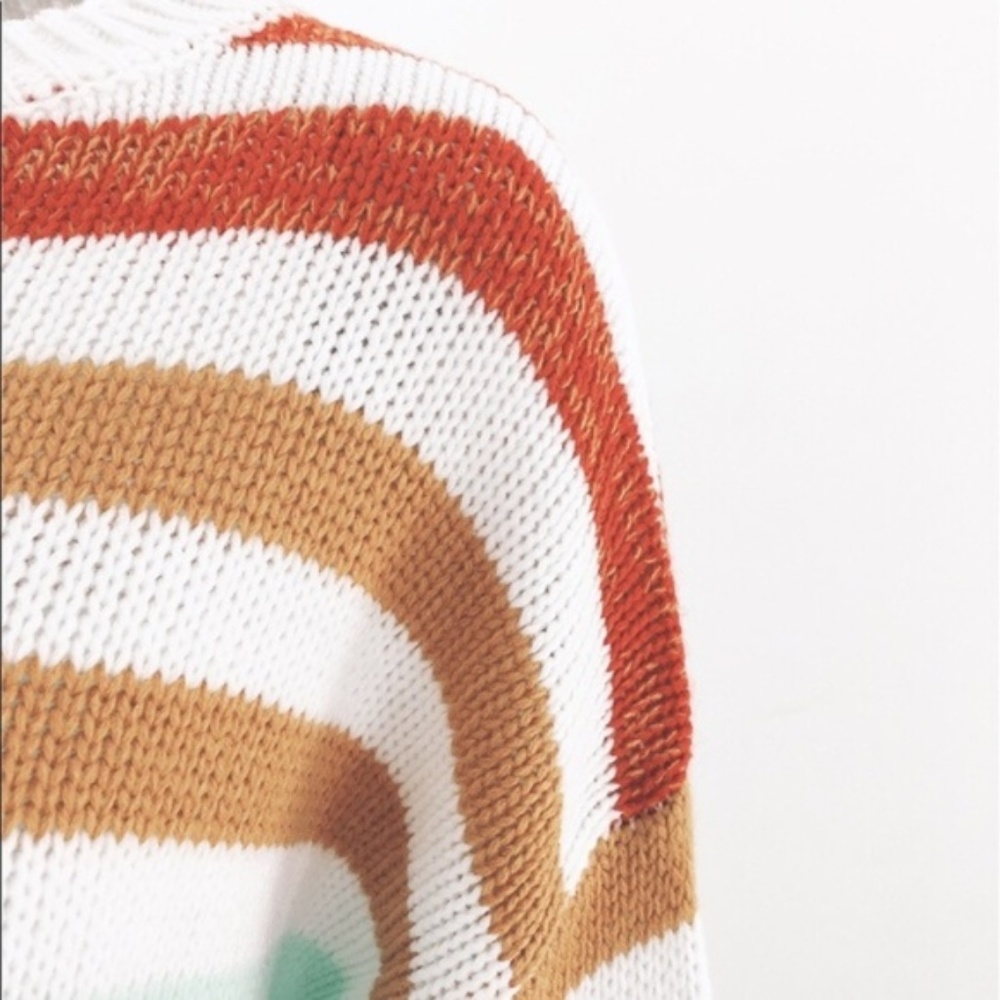 Leticia Striped Soft Knit Crew Neck Sweater - Picture 7 of 7